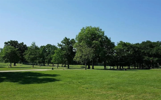 Le foot golf au sein du parc des Evaux dans le canton de Genève.