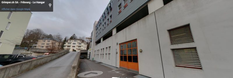 Le Hangar se trouve dans la zone CFF de la gare de Fribourg.