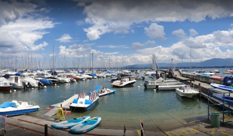 Le centre nautique Moby Dick à Versoix dans le canton de Genève.