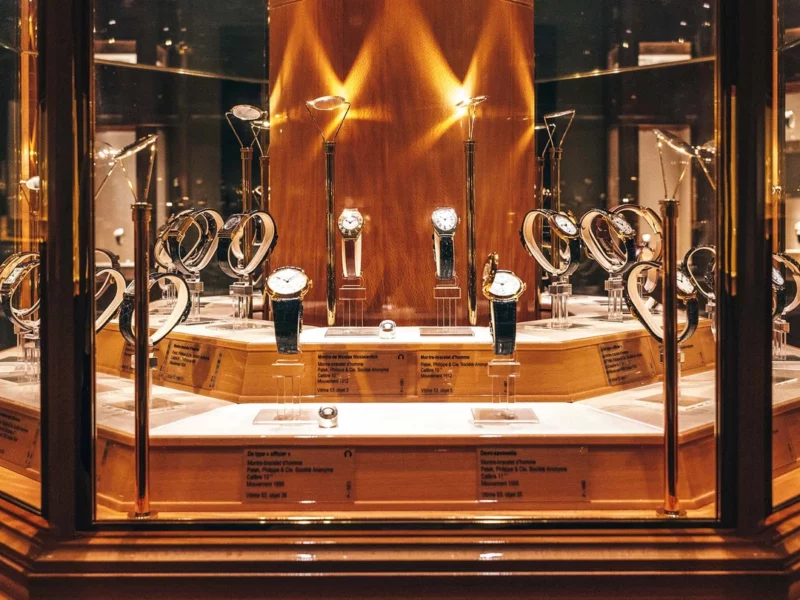 Des montres exposées dans le Patek Philippe Museum.