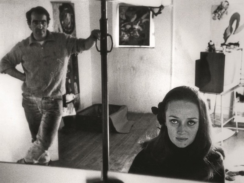 Tinguel et Saint Phalle en 1967, à l'âge respectivement de 42 et 37 ans. Photo : valeursactuelles.com