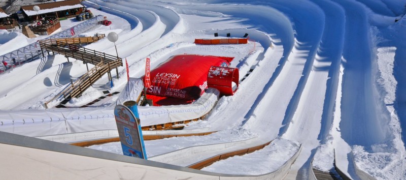 Les pistes depuis la cabane de départ.