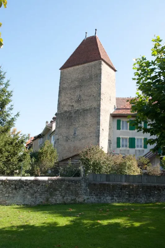 Tour du Vully. Ville médiévale d'Avenches, vieille ville, région de la Broye, canton de Vaud.