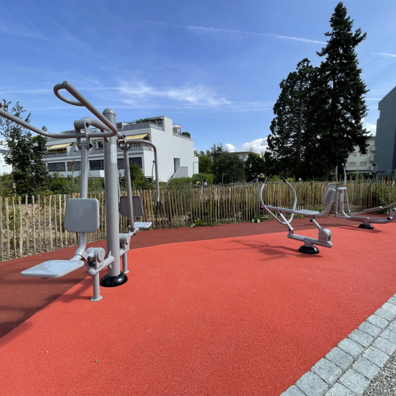 Le fitness urbain en extérieur de Confignon dans le canton de Genève