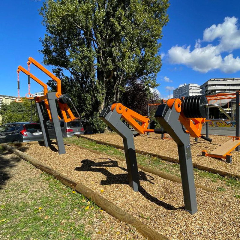 Le fitness urbain en extérieur de Lancy dans le canton de Genève