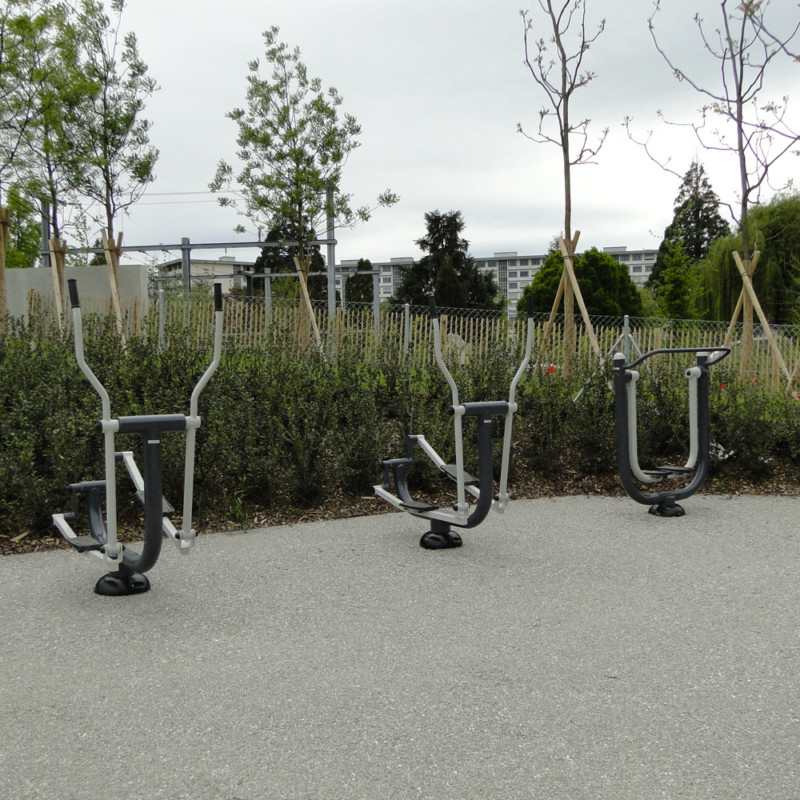 Le fitness urbain en extérieur du parc Hentsch à Genève