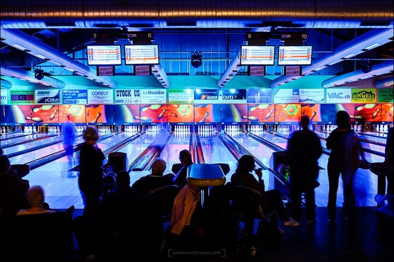 Les pistes du bowling. XL Bowling - La Chaux-de-Fonds