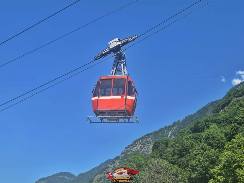 Station inférieure - Dorénaz. Téléphérique DAC Dorénaz – Alesse – Champex