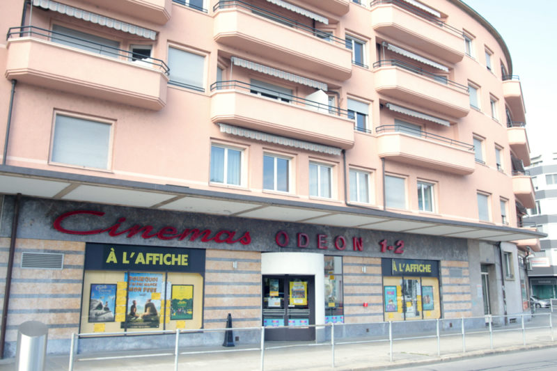 L'extérieur du cinéma Odéon à Morges.