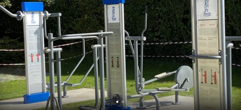 Les machines de fitness d'extérieur de Cologny.