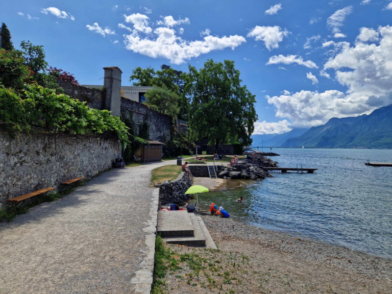 Plage du Poteylaz, la tour-de-peilz, Bains des Dames