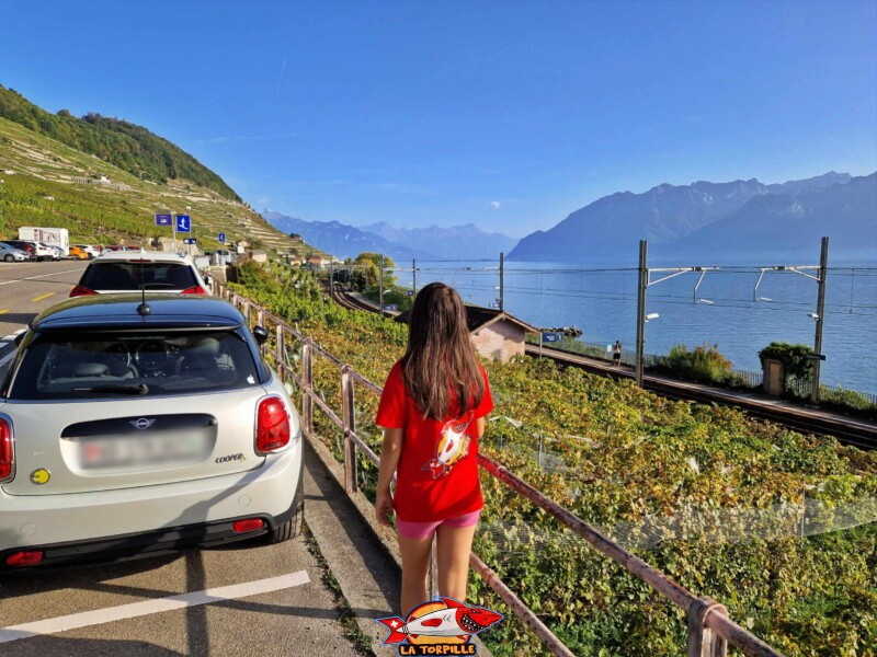 accès voiture, plage de la budaz, epesses, cully, bourg-en-lavaux, lac léman