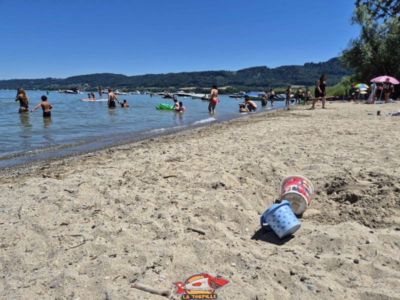 bord de l'eau de la plage de Goncerut.