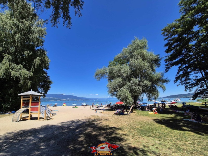 Entrée. Plage de Goncerut, Yvonand.