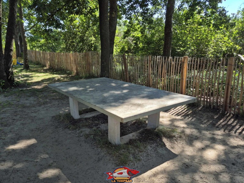Une table de ping-pong sur la plage. Plage de Chevroux, lac de Neuchâtel, Canton de Vaud. Une table de ping-pong sur la plage. Plage de Chevroux, lac de Neuchâtel, Canton de Vaud.