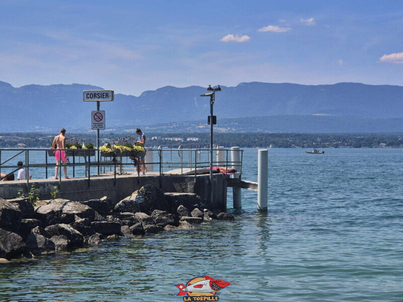 depuis Rivage Est. Débarcadère CGN de Corsier 