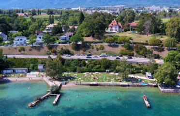 🏖️ Plage des Trois Jetées – Nyon