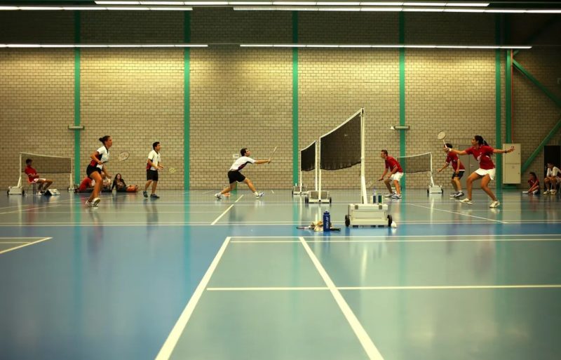Centre Sportif de la Queue-d’Arve. badminton