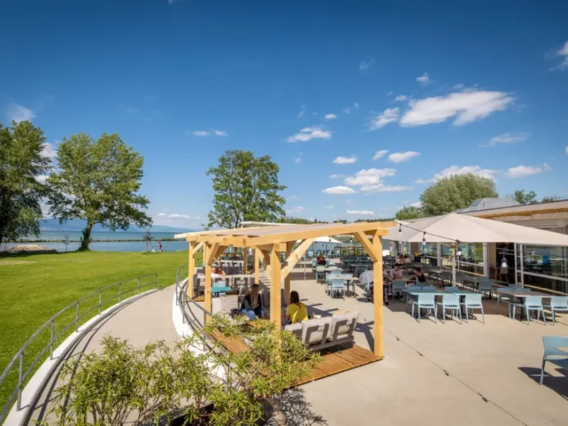 Restaurant de la plage, nouvelle plage, Estavayer-le-lac.