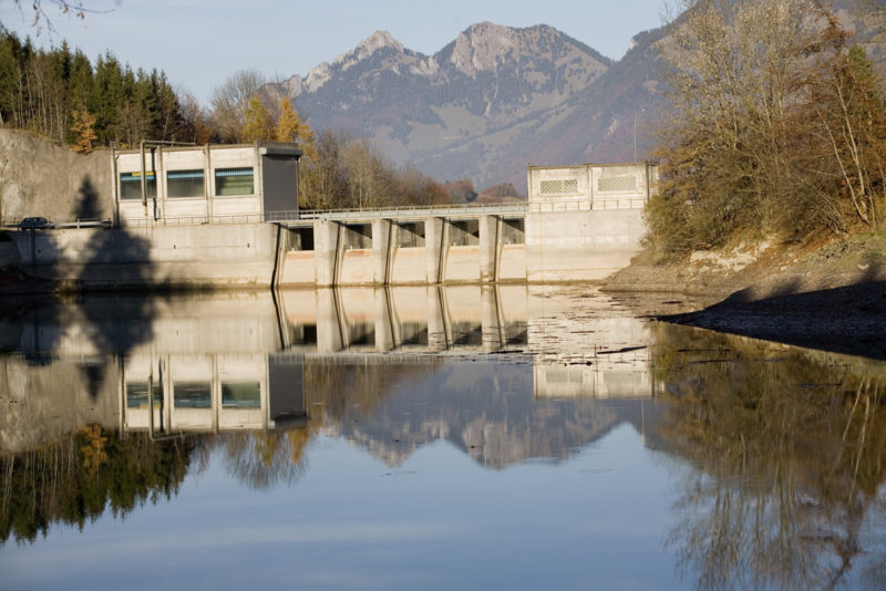 Le barrage de Lessoc.