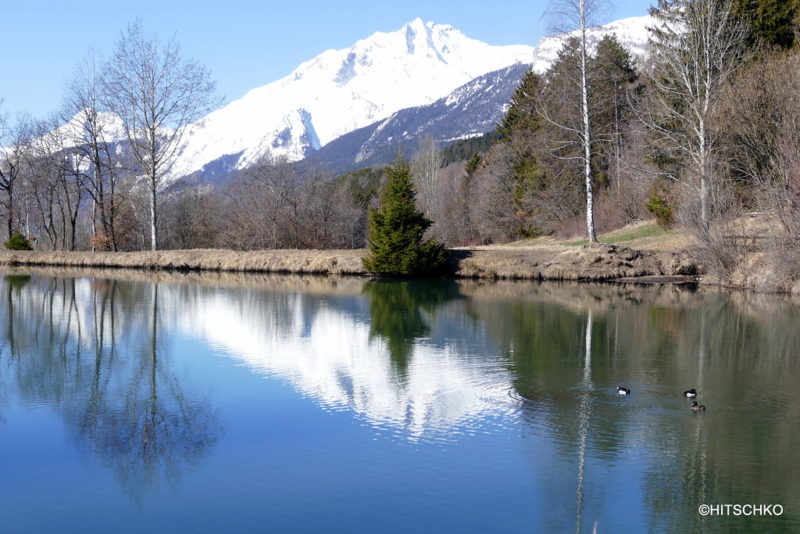 L'étang de Silandan à Savièse.