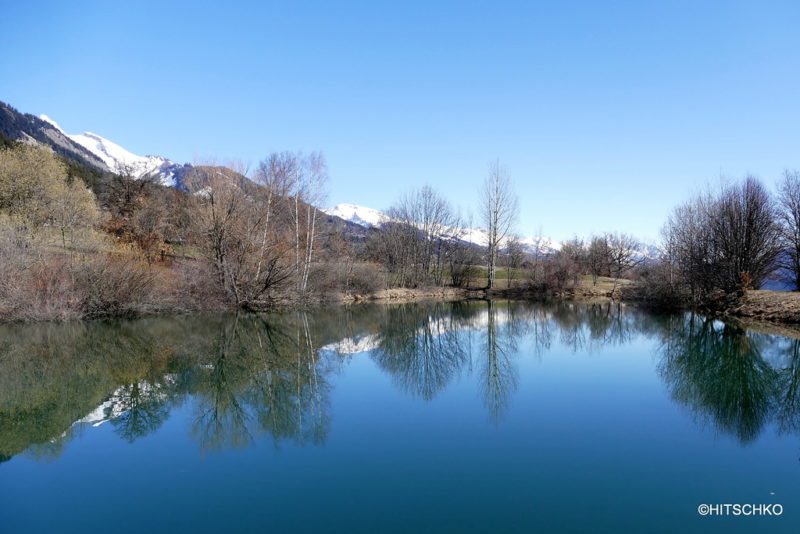 L'étang de Montone à Savièse.
