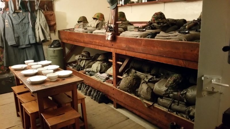 Tout l'équipement est resté dans le fort pour se rendre compte de la vie d'un militaire qui y stationnait.
