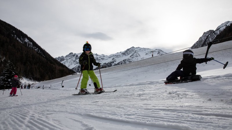 La piste de ski de Trient