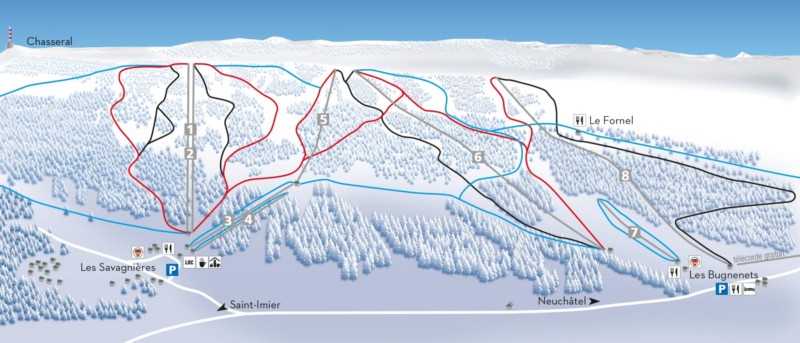 Le domaine skiable des Bugnenets-Savagnières.