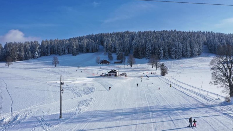 Le bas des pistes.