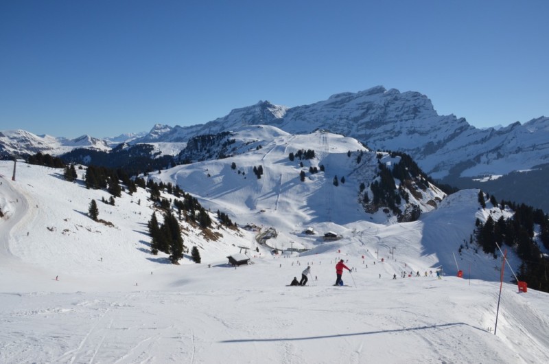 Le domaine skiable de Villars.
