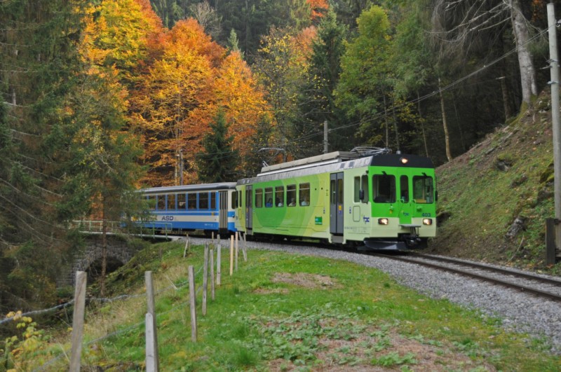 Le train Aigle - Leysin