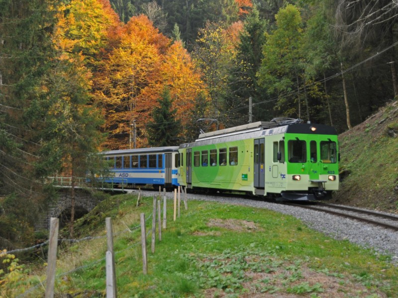 Le train Aigle - Leysin