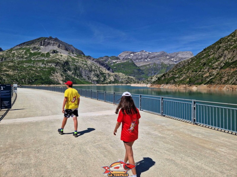 Vue direction ouest, barrage emosson