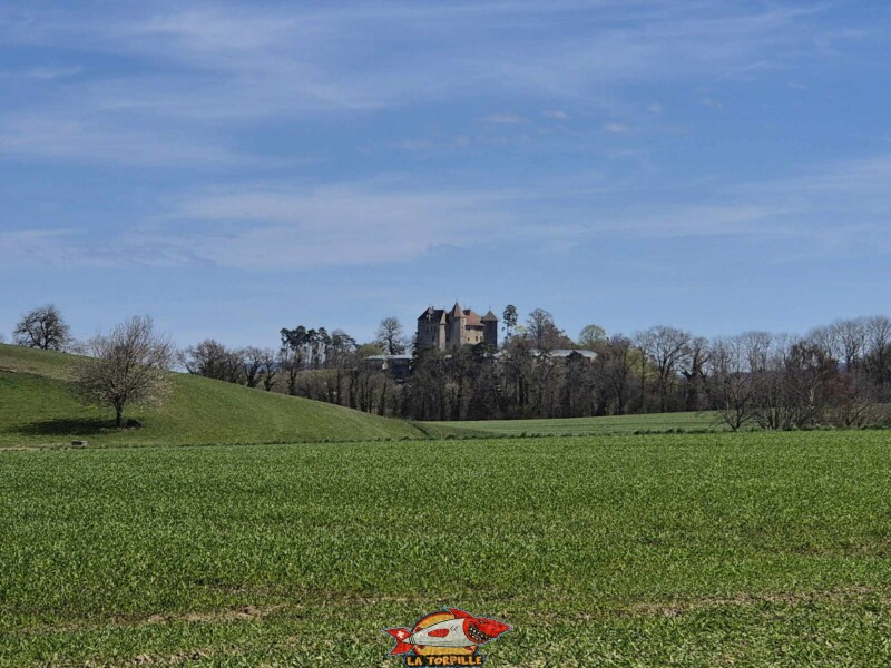 La vue à proximité de Bettens, au sud-ouest du château de St-Barthelémy.