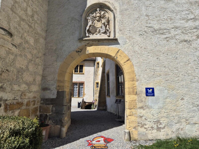 Côté Sud-Est. Château de La Sarraz, canton de Vaud.