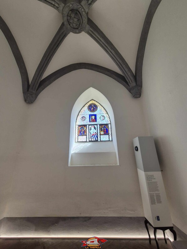 Une chapelle au château. Château de La Sarraz, canton de Vaud.