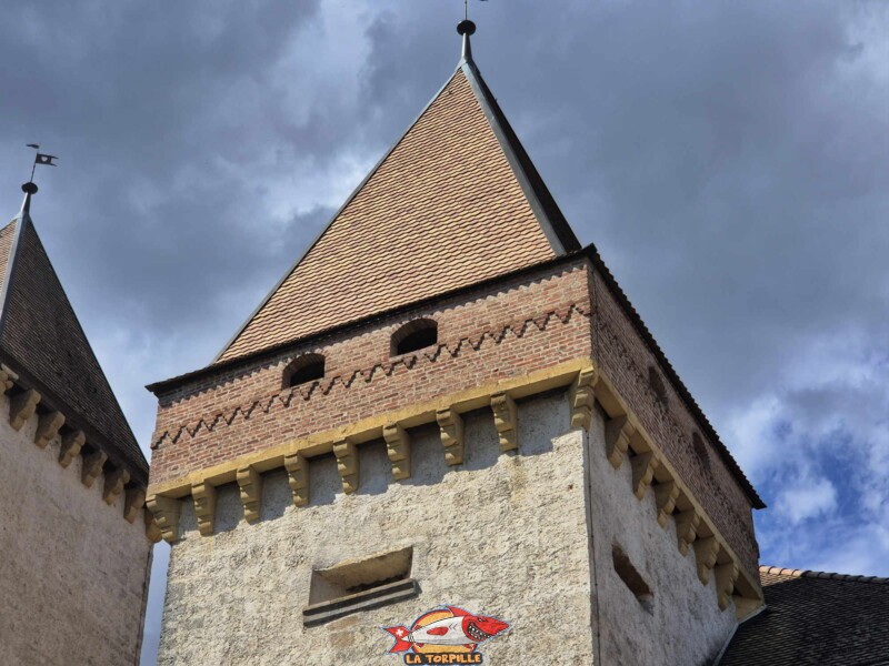 Côté Sud-Est. Château de La Sarraz, canton de Vaud.