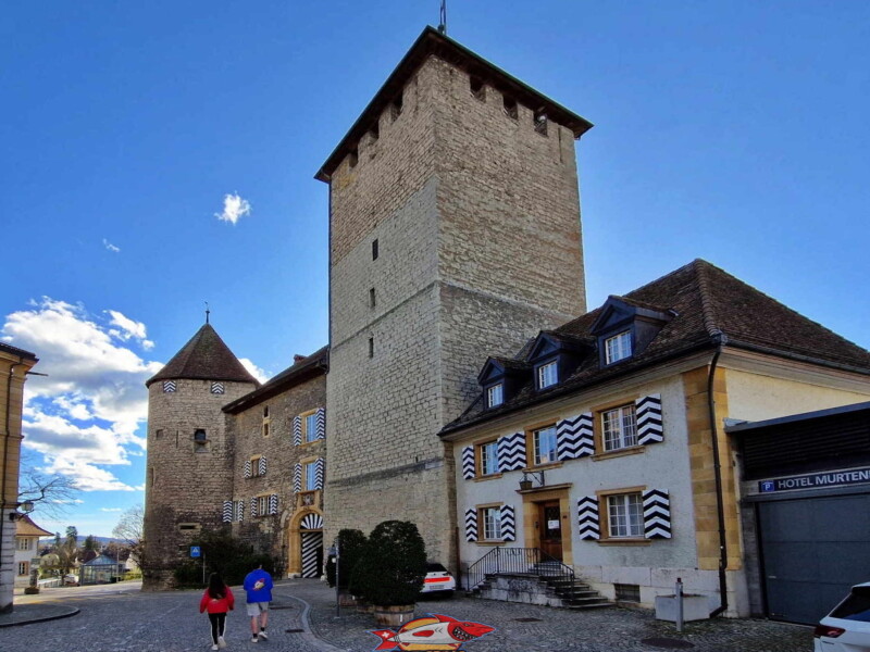 L'entrée du château. Morat