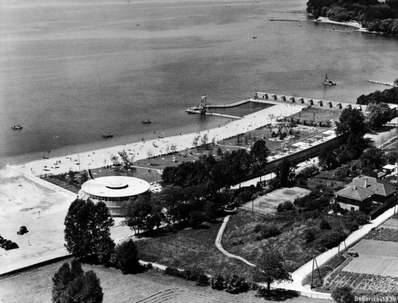 La piscine de Bellerive en 1939. La piscine de Bellerive en 1939.