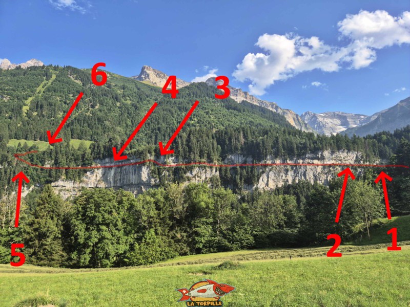 Les différentes parties de la Galerie Défago.