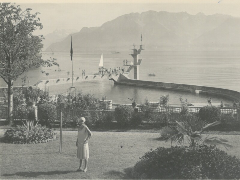 La piscine de Vevey-Corseaux en 1929/1930.