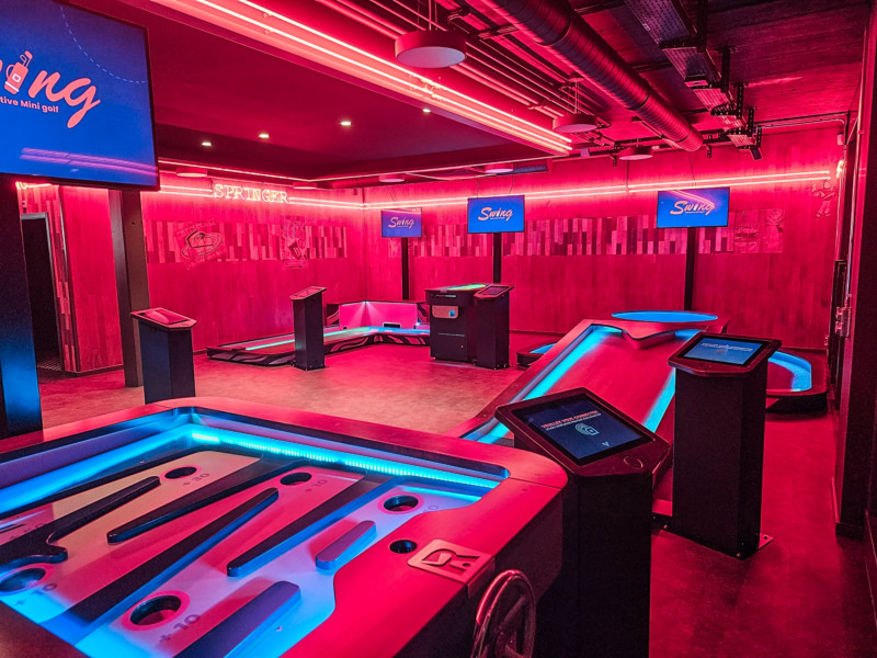 Des parcours de Swing - Interactive Mini-Golf Geneva.