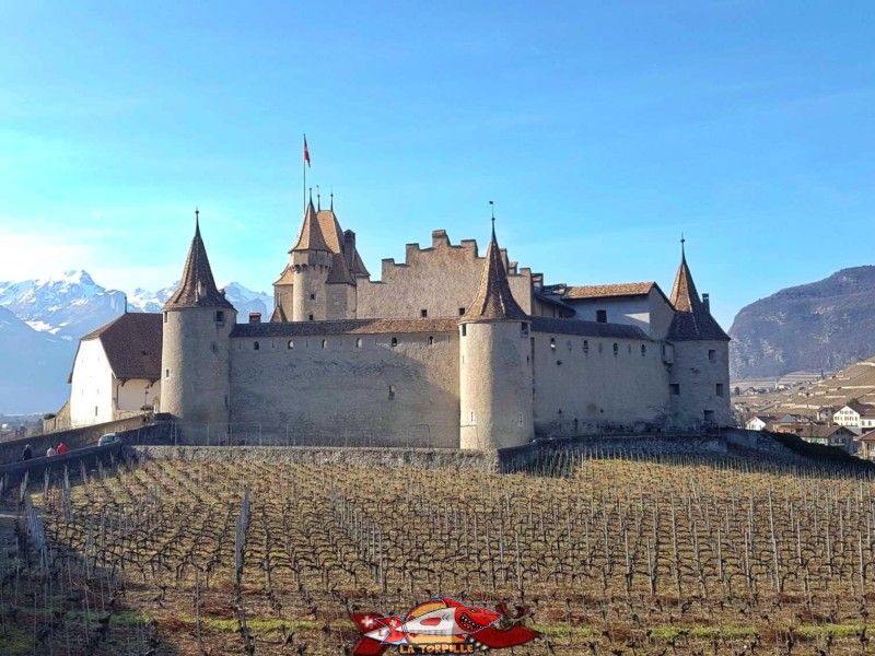 La comparaison avec le vrai château.Aigle