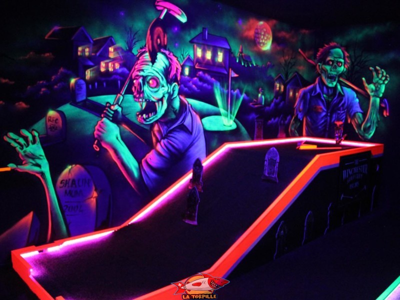 Une piste de minigolf. Minigolf Rollers de Lausanne Une piste de minigolf. Minigolf Rollers de Lausanne