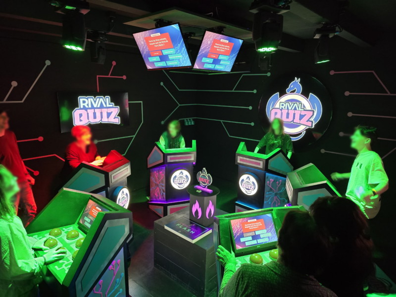 La salle de jeu de Rival Quiz. Funfinity Martigny