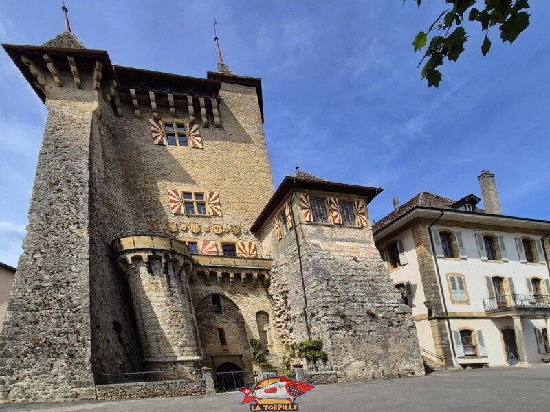 Face principale. Château de Vaumarcus
