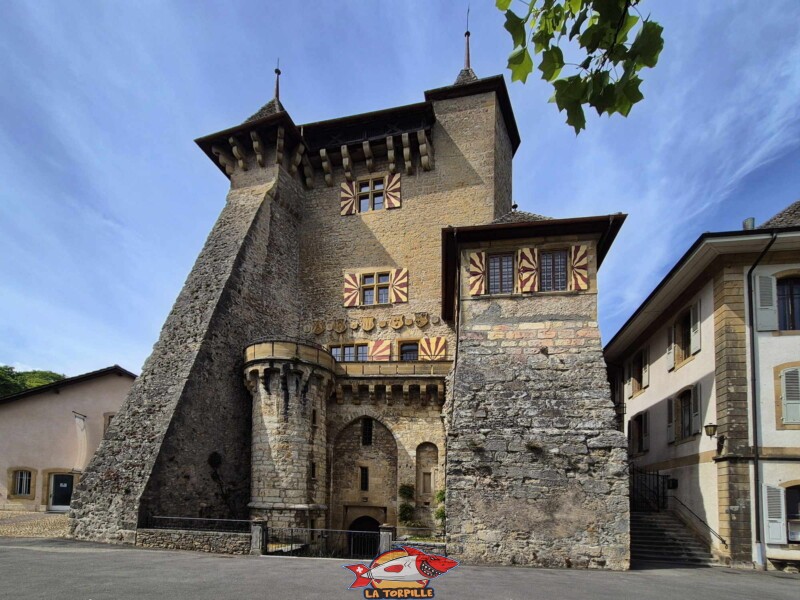 Face principale. Château de Vaumarcus