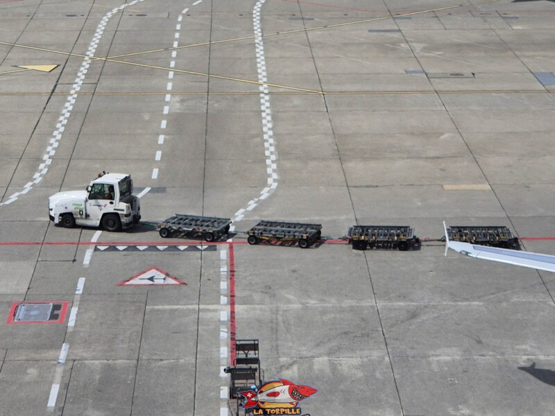 Quelques photos du tarmac, la zone de circulation et de stationnement des avions dans l'aéroport. Terrasse Panorama, Terrasse panoramique de l'aéroport de Genève.