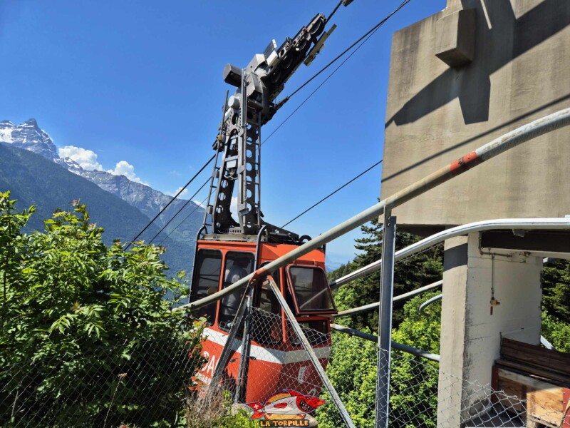 Station supérieure - Champex. Téléphérique DAC Dorénaz – Alesse – Champex